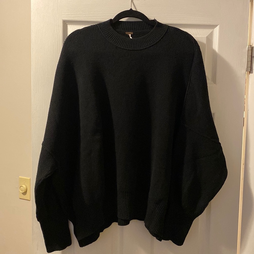 Free people easy street tunic black medium